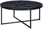Couchtisch schwarz Marmor Optik schwarz B/H/T: ca. 80x35x80 cm