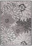 Sanat Outdoorteppich FLORAL grau B/L: ca. 120x170 cm