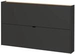 Schuhschrank 1392-549 Graphit Optik Eiche Navarra Nachbildung B/H/T: ca. 140x85x19 cm