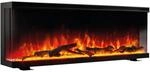 KAMINIO Elektrischer-Kamin LEA schwarz Metall B/H/T: ca. 107,1x43x20 cm ca. 1800 W