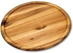 Kesper Pizzateller natur Akazie B/H/L: ca. 32x32x2 cm