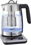 Elta Tee-/Wasserkocher TK-2200.2 schwarz Edelstahl Glas Edelstahl B/H/T: ca....