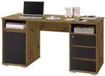 Schreibtisch Primus Eiche Artisan Nachbildung anthrazit B/H/T: ca. 145x74x65 cm