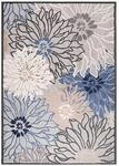 Sanat Outdoorteppich FLORAL grau B/L: ca. 160x230 cm
