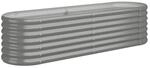 Hochbeet grau Stahl B/H/L: ca. 40x36x152 cm