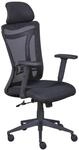 Drehstuhl XL Administrator schwarz Textil