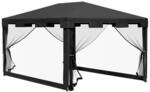 Outsunny Pavillon schwarz Polypropylen B/H/L: ca. 295x395x255 cm