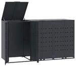 vidaXL M&uuml;lltonnenbox anthrazit B/H/T: ca. 207x117x79 cm