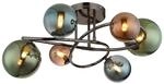 GLOBO Deckenleuchte Riha grau bronze Glas Metall H/D: ca. 25x65 cm 6...