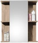Spiegelschrank Vista Oak Eiche Viking Nachbildung schwarz matt B/H/T: ca. 60x71x20 cm