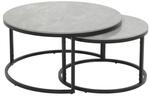Couchtisch Luis grau Marmor dunkel Hochglanz Optik