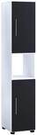 Hochschrank Flandu wei&szlig; schwarz B/H/T: ca. 31x160x32 cm