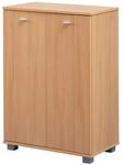 Schuhschrank buche Nachbildung silber B/H/T: ca. 60x90x35 cm