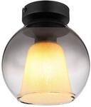 GLOBO Deckenleuchte BARRY 15749D schwarz Rauch Metall H/D: ca. 19x18 cm E27 1