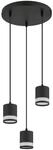 GLOBO H&auml;ngeleuchte Opal schwarz Kunststoff Metall H/D: ca. 110x30 cm 3.0