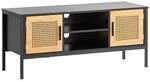Lowboard schwarz Eiche Optik B/H/T: ca. 110x48x40 cm