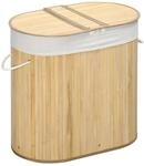 HOMCOM W&auml;schekorb natur Polypropylen B/H/L: ca. 37x62,5x60,5 cm
