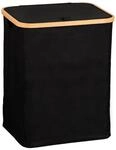 Kesper W&auml;schesammler schwarz Bambus B/H/L: ca. 35x5x43,5 cm
