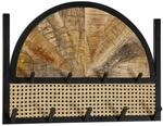 Garderobe natur schwarz pulverbeschichtet B/H/T: ca. 53x40x7,5 cm