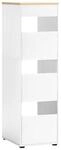Hochschrank Solea wei&szlig; matt Eiche hell Nachbildung B/H/T: ca. 45,1x154,7x60 cm