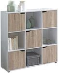 Sideboard wei&szlig; Eiche Sonoma Nachbildung B/H/T: ca. 89x91x29 cm