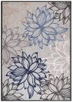Sanat Outdoorteppich FLORAL grau B/L: ca. 200x290 cm