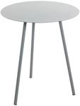 Beistelltisch grau Metall H/D: ca. 45x40 cm