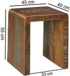 Beistelltisch braun Holz B/H/T: ca. 45x55x40 cm