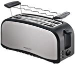 MICHELINO Toaster 74292 Edelstahloptik schwarz Edelstahl Kunststoff B/H/L: ca.