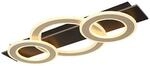 GLOBO LED-Deckenleuchte JAYDEN 48034A-50 dunkelbraun champagner mattschwarz MDF