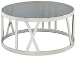Couchtisch silber B/H/T: ca. 60x30x60 cm