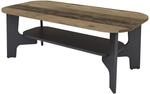 byLIVING Couchtisch JONNY Eiche Old Wood anthrazit anthrazit Holzwerkstoff