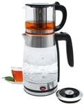 SCH&Auml;FER Teekocher 74268 transparent Glas Stahl ca. 2,6 l