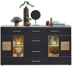 Sideboard Sonate Eiche Nachbildung schwarz matt B/H/T: ca. 170x93x40 cm
