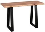 Konsolentisch natur schwarz Akazie B/H/T: ca. 120x75x45 cm
