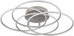 GLOBO Deckenleuchte nickel matt Opal Metall Aluminium H/D: ca. 11,4x51,5 cm 1