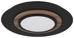 GLOBO Deckenleuchte mattschwarz Opal MDF Metall H/T/D: ca. 5,6x34x48 cm 1