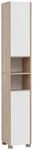 Hochschrank Juba Eiche hell Nachbildung wei&szlig; B/H/T: ca. 30,3x186,5x33,1 cm