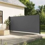 vidaXL Seitenmarkise anthrazit 100% Polyester B/T/L: ca. 160x500x500 cm