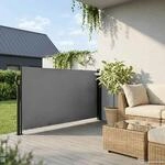 vidaXL Seitenmarkise anthrazit 100% Polyester B/T/L: ca. 140x500x500 cm