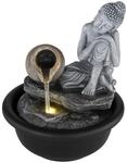 GLOBO LED-Brunnen Fontana grau Kunststoff H/D: ca. 19x16 cm 1 Brennstellen