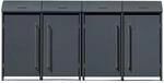 Westmann M&uuml;lltonnenbox Moderna anthrazit B/H/L: ca. 278x135x83 cm
