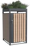 Westmann M&uuml;lltonnenbox Planta braun B/H/L: ca. 68x124x84 cm