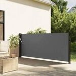 vidaXL Seitenmarkise anthrazit 100% Polyester B/H/T/L: ca. 100x100x300x300 cm