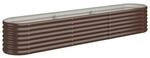 Hochbeet braun Stahl B/H/L: ca. 40x36x224 cm