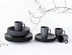 CreaTable Kaffeebecherset Rondo Schiefer schwarz Steinzeug