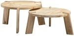 Couchtisch 2er-Set. natur