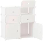 HOMCOM Schuhregal wei&szlig; Metall B/H/L: ca. 37x75x73 cm