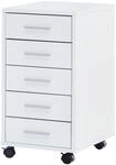 Rollcontainer wei&szlig; Spanplatte B/H/T: ca. 33x63x38 cm