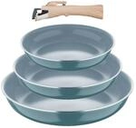 BERGNER Pfannenset CLICK & COOK silber Aluminium 4 tlg.